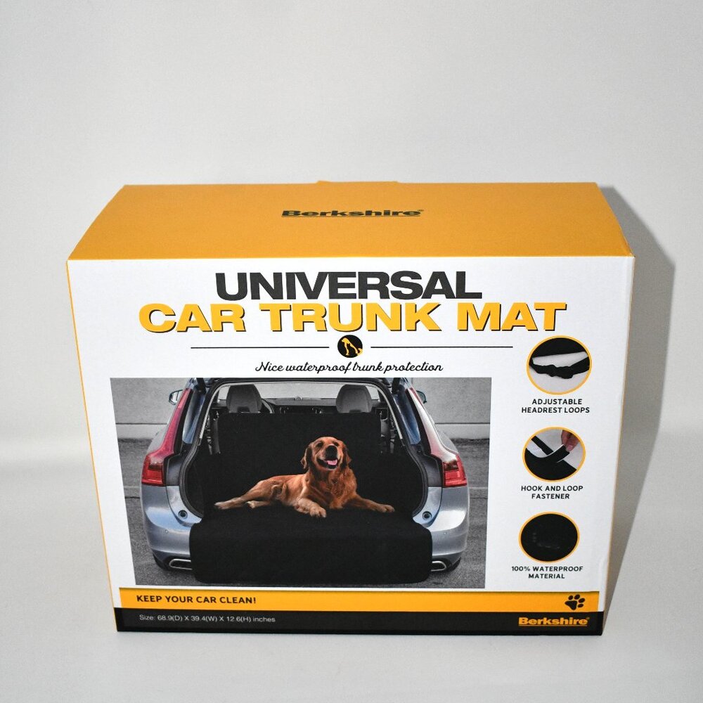 Berkshire Car Trunk Protective Waterproof Mat Black 68.9" x 39.4" x 12.6 #BR3-60